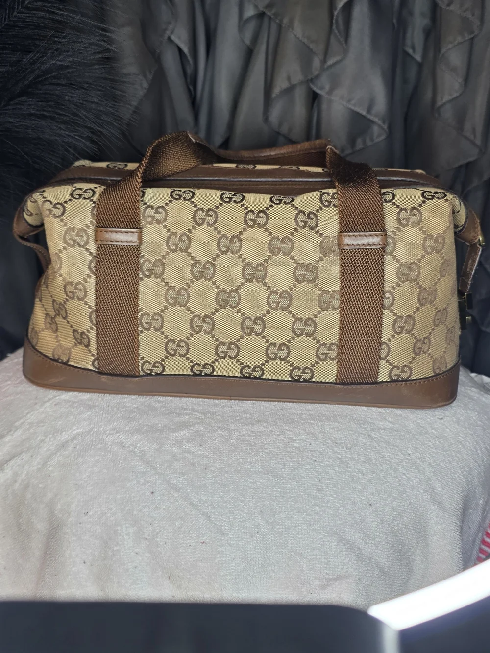 Authentic Gucci Canvas Abbey Monogram Boston - Picture 2 of 10